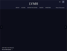 Tablet Screenshot of lvmh.com